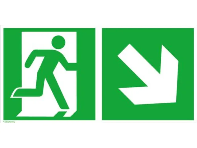 Borden Voor Vluchtroutesignalering,Nooduitgang Rechts