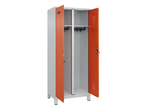 locker voor scheiding van kleding,HxBxD 1950x800x500mm,2vak
