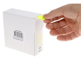 Etiket Rillprint 25mm 500st op rol fluor geel - 3