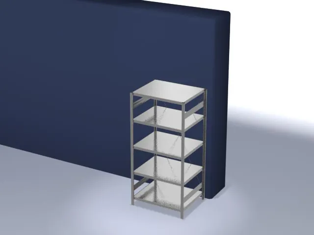 systeemstelling,grondveld,HxBxD 2000x1060x835mm,vakl. 330kg