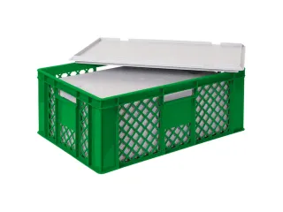 Euronorm-stapelbak,m. isoleerbox,HxLxB 240x600x400mm,43/20,4l,HDPE - 2