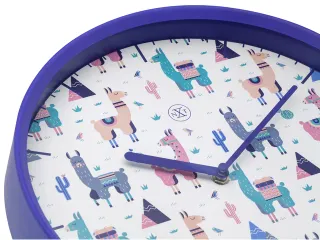 Wandklok nXt Alpalca dia 30cm kunststof blauw - 5