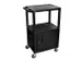 chariot à étagères en plastique,force 150kg,plateau Lxl 610x460mm,n
