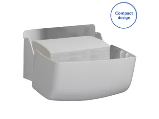 Handdoekdispenser Aquarius voor i-vouw mini wit 6956 - 4