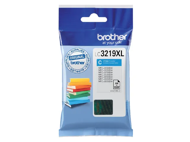 Inktcartridge Brother LC-3219XLC blauw HC