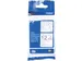TZe stoffen lint voor P-Touch 12 mm zwart op wit