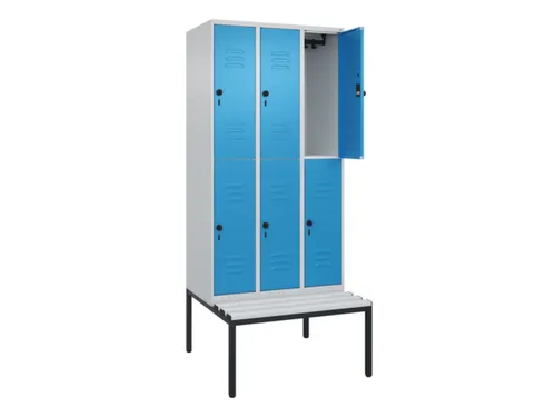 Dubbeldekse dekenkist,HxBxD 2120x900x815mm,3x2vak.,vak B 300mm