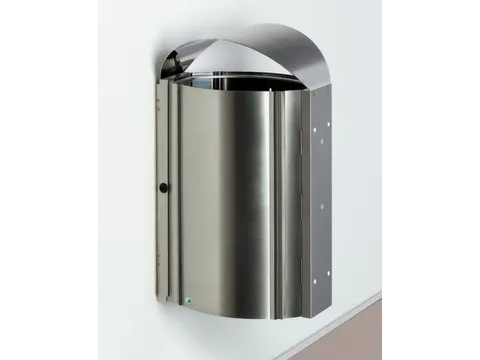 Wandafvalbak RVS 50 liter HxB 790x480mm binnenbak verzinkt