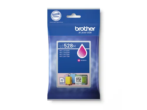 Inktcartridge Brother LC-528M rood 5.000 pagina's