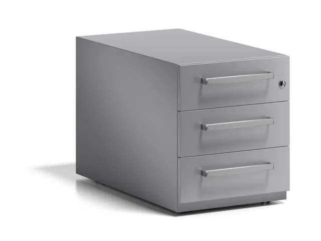 mobiel ladeblok,HxBxD 495x420x775mm,3lade(n),m. beugelgreep,cil.-slot