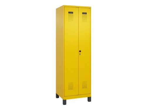 PBM-locker,HxBxD 1950x600x500mm,2vak,vak B 300mm,draaigrendel