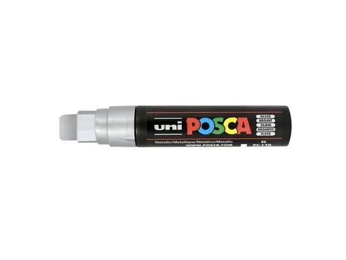 Verfstift Posca PC17K Extra Brede punt 15mm rechthoek zilver