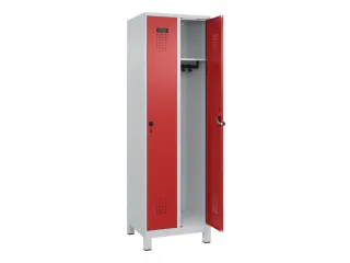locker,HxBxD 1950x600x500mm,2vak,vak B 300mm,draaigrendel,voeten - 2