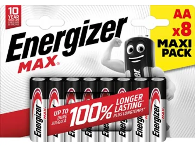 batterijen Max AA/LR06/E91 blister 8 MaxIPACK