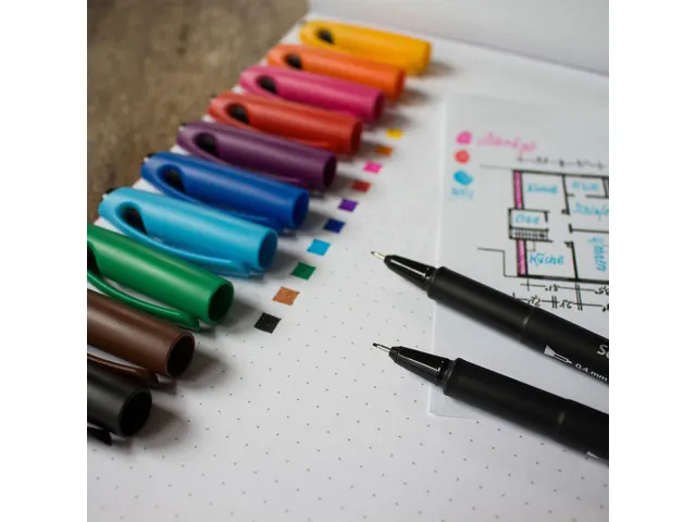 Fineliner Schneider Topliner 967 0,4 mm groen