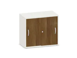 schuifdeurkast,HxBxD 720x800x430mm,decor romp wit,decor front noten