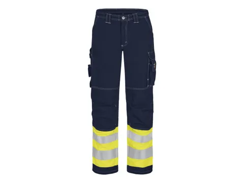 Tranemo 5821 FR/AST broek, marineblauw/geel, maat 58, per stuk