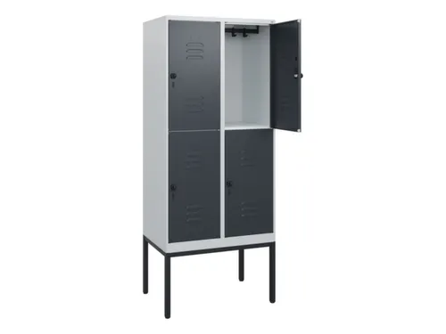 dubbeldekse locker,HxBxD 1950x800x500mm,2x2vak.,vak B 400mm