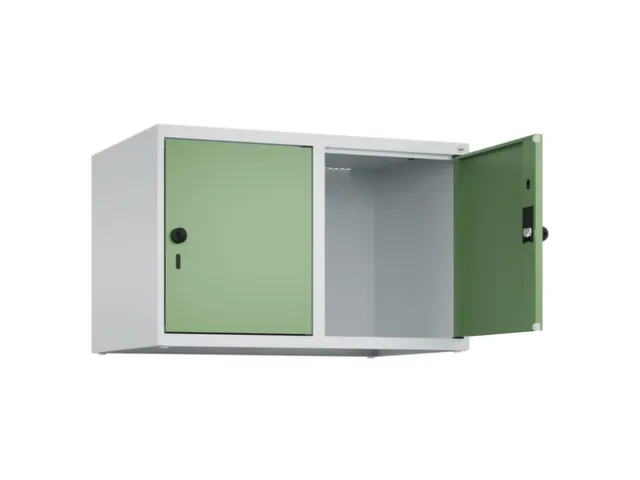 opzetkast,v. locker,2vak.,vak B 400mm,HxBxD 500x800x500mm,vleugeldeur