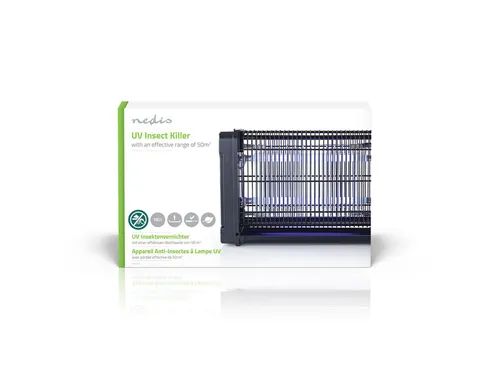Insectenlamp Nedis electrisch 2x8watt 50M2 zwart