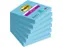Memoblok Post-it 654 Super Sticky 76x76mm blauw 90 vel