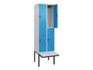 Dubbeldekse dekenkist,HxBxD 2120x600x815mm,2x2vak.,vak B 300mm - 2