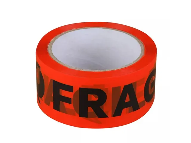 Verpakkingstape Signaleringstape Fragile/Breekbaar 50mm x 66m oranje