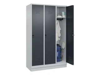 locker,HxBxD 1950x1200x500mm,3vak,vak B 400mm,draaigrendel,sokkel - 3