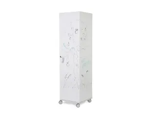 Whiteboard Rocada Skincube 55x55x200cm mobiel wit met 4 zijden - 4
