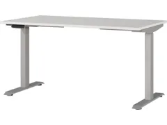Elektrisch ihv bureau,HxBxD 720-1200x1400x800mm,blad lichtgrijs