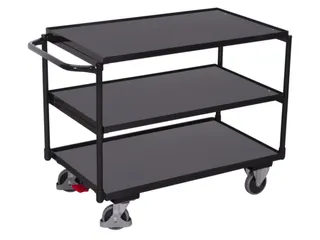 tafelwagen,draagverm. 250kg,3etage(s),laadvl. LxB 985x590mm,houtetage - 2