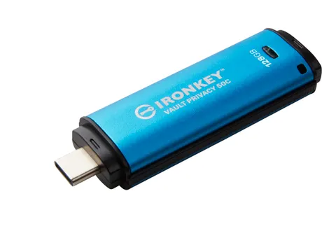 128GB USB-C IronKey Vault Privacy 50C AES-256 versleuteling, FIPS 197