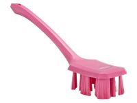 UST 4196-1 afwasborstel roze harde vezels lange steel 70x395mm