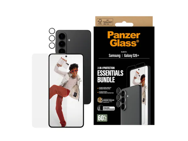PanzerGlass Hoops 2-in-1 Bundle Samsung Galaxy S26+ | Ultra-Wide