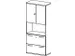 Kantoorkast 1920x800x430mm Decor Romp Beuken Decor Front Lichtgrijs