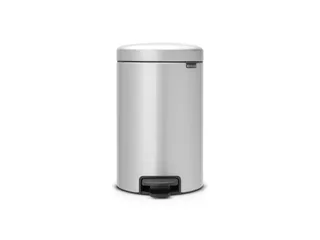 Pedaalemmer Newicon 12 Liter Metallic Grijs - 1