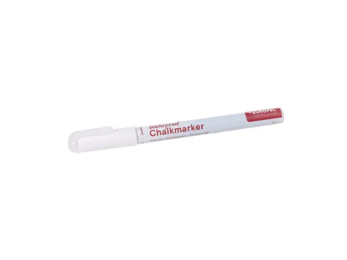 Krijtstift Europel watervast 1-3mm wit blister 1 stuk