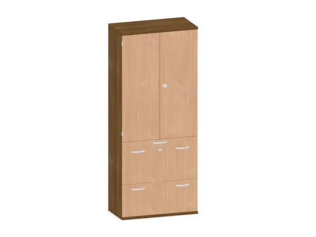 kantoorkast,HxBxD 1920x800x430mm,decor romp noten,decor front beuken