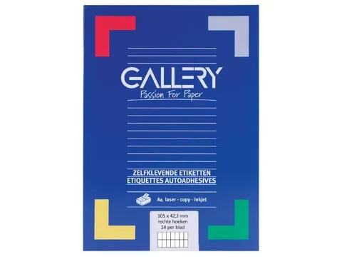 Gallery Witte Etiketten 105x42mm