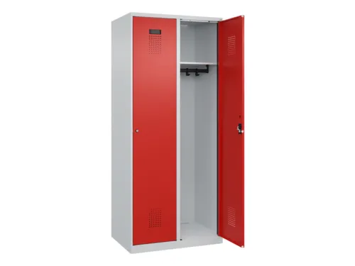 locker,HxBxD 1850x800x500mm,2vak,vak B 400mm,cil.-slot,staand op vloer