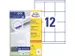 Étiquettes Avery ILC 70x67,7mm blanches 100 flles, 12 et. par flle