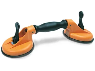 Zuigheffer Draagvermogen 45kg 2 Zuigschalen Scharnier Kunststof - 1