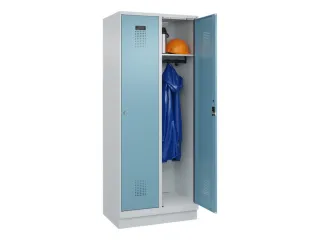 locker,HxBxD 1950x800x500mm,2vak,vak B 400mm,cil.-slot,sokkel - 1