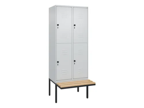 Dubbeldekse dekenkist,HxBxD 2120x800x815mm,2x2vak.,vak B 400mm