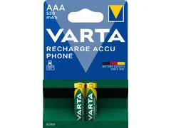Batterij VARTA oplaadbaar Accu Phone 2x AAA 550mAh