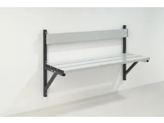wandbank HxLxD 710x1015x360mm aluminium lijsten frame staal RAL7016 - 2