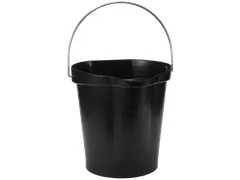 Hygiene 5686-9 emmer 12 liter zwart maatverdeling en schenktuit