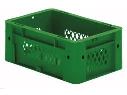 Euronorm Stapelkrat Groen 120x300x200mm 4.1l Bodem Gesl