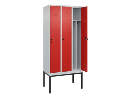 locker voor scheiding van kleding,HxBxD 2120x900x500mm,3vak
