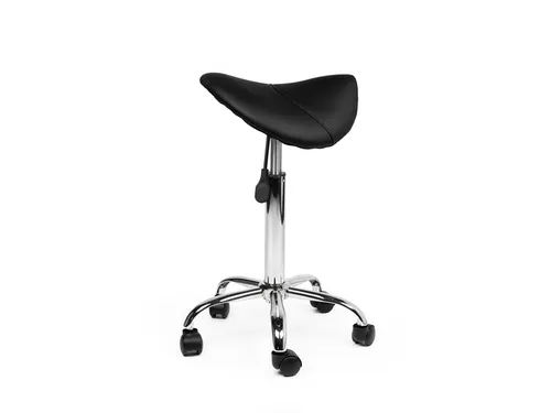 Zadelkruk Office medium harde wielen zwart